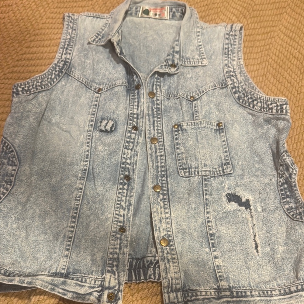 Men's Blue Denim Vest